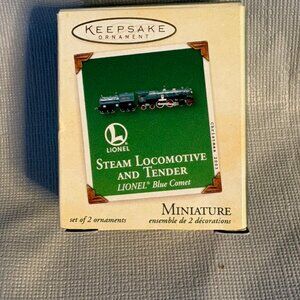 Hallmark Keepsake- Steam Locomotive and Tender- Lionel Blue Comet